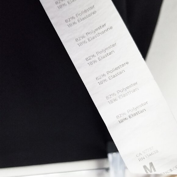 Fabletics Maternity High-Waisted PureLuxe 7/8 Legging Black Medium Comfort $95 - Picture 8 of 12